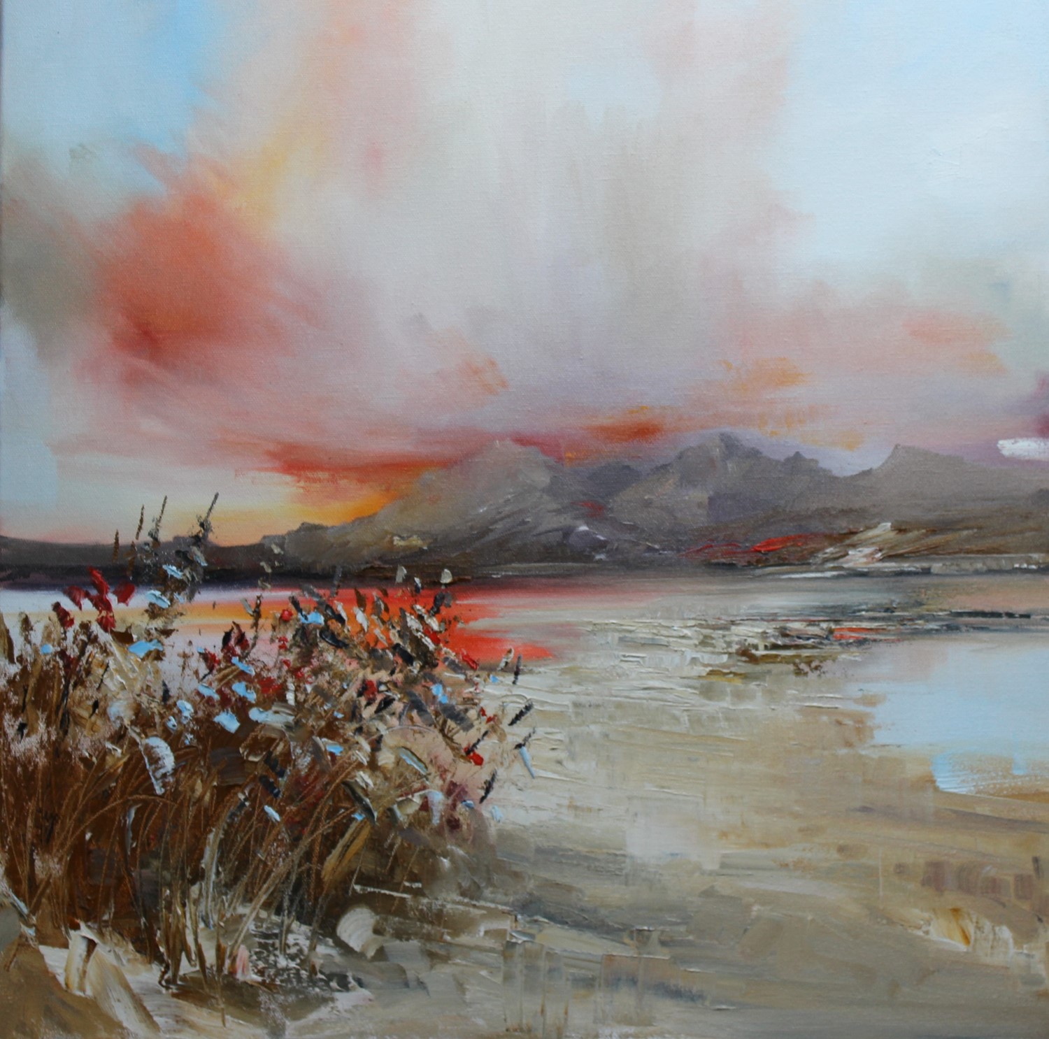 'Sunset Mountains' by artist Rosanne Barr